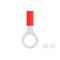 Te Connectivity Ring Terminal, 5/16 in Stud Size, 18 AWG, 300 V, Nylon Insulated, Red 2-320572-4 - alternate 4